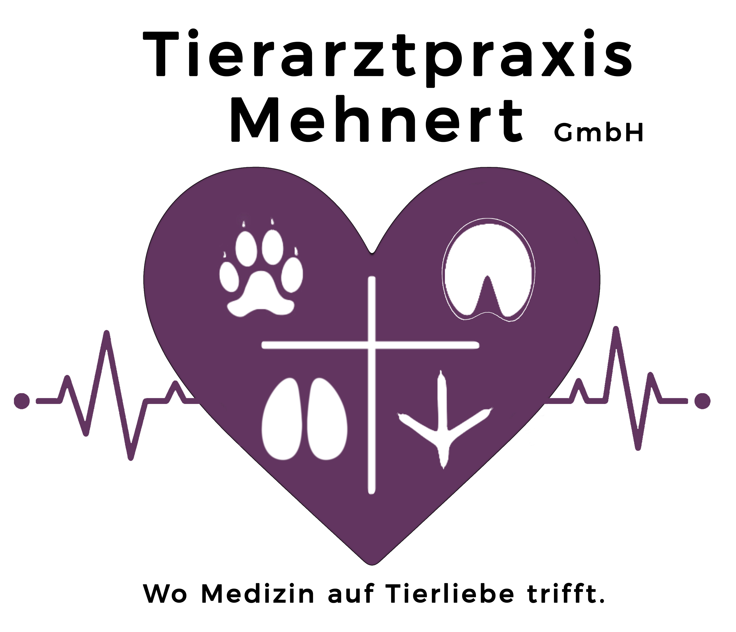 Logo der Tierarztpraxis Mehnert GmbH – Wo Medizin auf Tierliebe trifft.